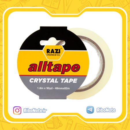 چسب پهن رازی مدل alltape کریستال 90 یارد تکی