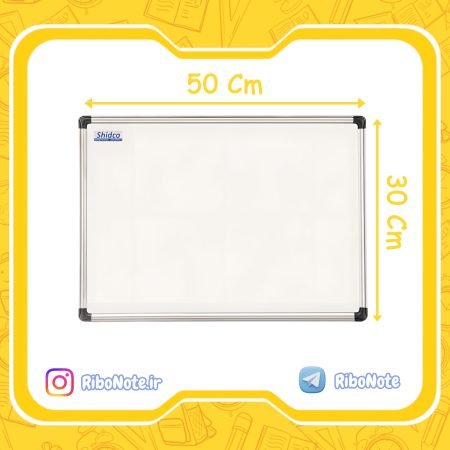 تخته وایت برد مغناطیسی شیدکو مدل دلتا 30×50 پشت MDF ✅