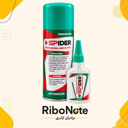 چسب ۱۲۳ اسپایدر ۴۰۰ میل Spider کارتن ۲۴ عددی | چسب 123 فوری + اسپری فعال‌کننده